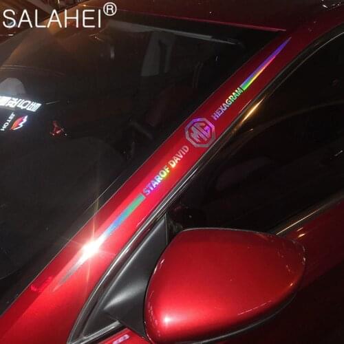 1PC Car Stickers Decals Laser Reflective Car Car Side Door Body Hood Rearview Mirror Decal For MG ZS GS HS EZS MG5 MG GT MG6 MG7