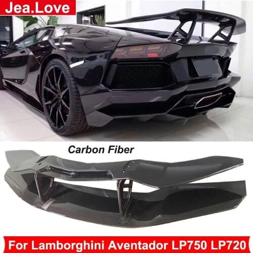 Rear Carbon Fiber Rear Wing Spoiler Roof Trunk Spoiler For Lamborghini Aventador LP750 LP720 2011-2015 Super Car Modification