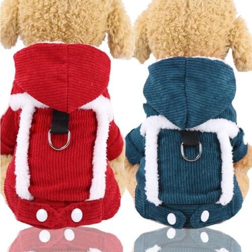 New Winter Dog Clothes Thicken Coral Fleece Pet Clothing Warm Cat Dog Coat Jacket For Dogs Hoodie Large Size Pet Garment