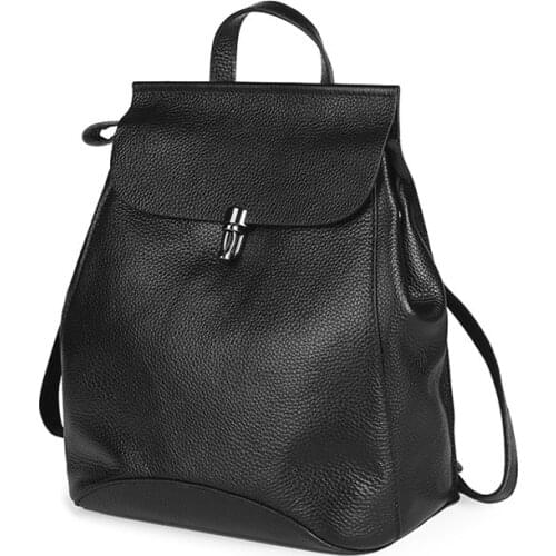 New Head Layer Cowhide Leisure Leather National Wind Classic Multi-Function Leisure Brand High Quality Womens Backpack