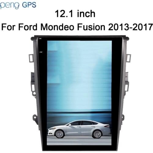 Tesla style 12.1 inch Android 6.0 Car Radio GPS Navigation Headunit For Ford Mondeo Fusion 2013-2017 Stereo Multimedia Audio Map
