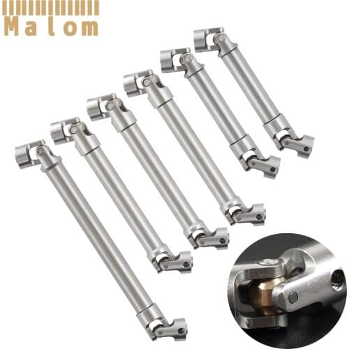 2pcs Stainless Steel Drive Shaft for 1/10 RC Crawler Axial SCX10 Wraith Capra D90 TF2 Traxxas TRX4 TRX6 Tamiya Redcat GEN8