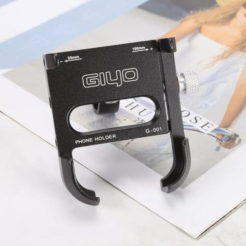 Bike Accessories Aluminum Bicycle Phone Holder For 55-100mm Width Smartphone Adjustable Bike Phone Stand Mount Bracket Support