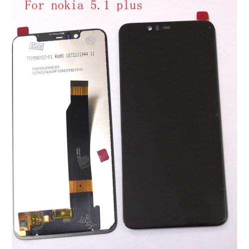 For Nokia 5.1 Plus TA-1102 / x5 TA-1120 TA-1105 Lcd screen Display+Touch Glass DIgitizer Assembly For nokia 5.1plus Replacement