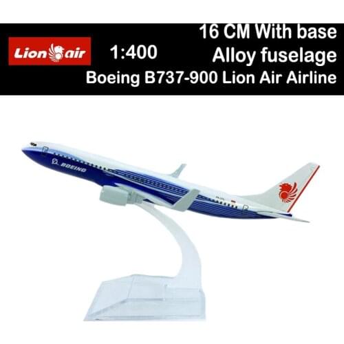 16CM Boeing B737-900 Lion Air Airlines Airplane Model Toys Aircraft Diecast Plastic Alloy Plane Gifts for Kids Airiner Souvenirs