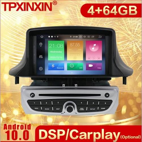 2 Din Carplay Android Radio Receiver For Renault Megane 3 Fluence 2009 2010 2011 2012 2013 2014 2015 GPS Navi Recorder Head Unit