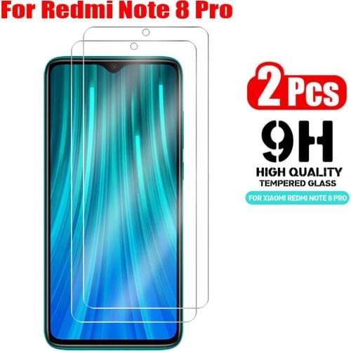 2 Pcs Tempered Glass for Xiaomi Redmi Note 8 Pro 8T Screen Protector On The Xiomi Redmi 8A Redmi8 Note8 Note8T Protective Glas