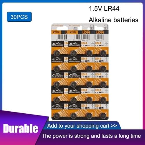 30pc 100% Original 1.5V for Maxell Button Cell Battery lr44 Lithium Coin Batteries A76 AG13 G13A LR44 LR1154 357A SR44