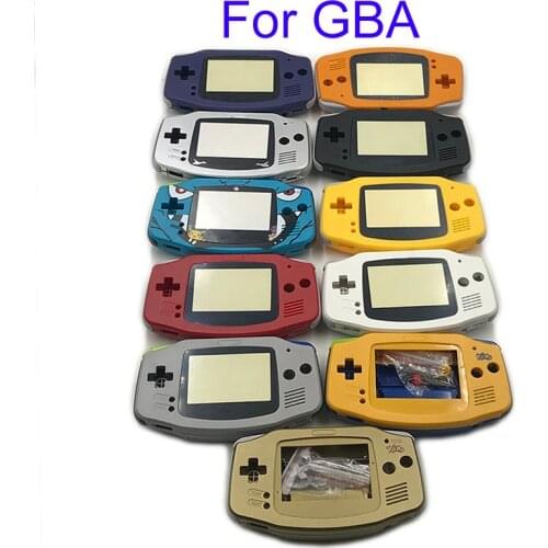 5pcs Housing Shell Case Cover+Screen Lens Protector +Stick Label for Gameboy Advance GBA Console