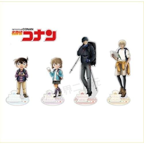 Anime Detective Conan Mouri Ran Furuya Rei Haibara Ai Double plug Acrylic Figure Stand Display Model Plate Desk Decor Xmas Gift