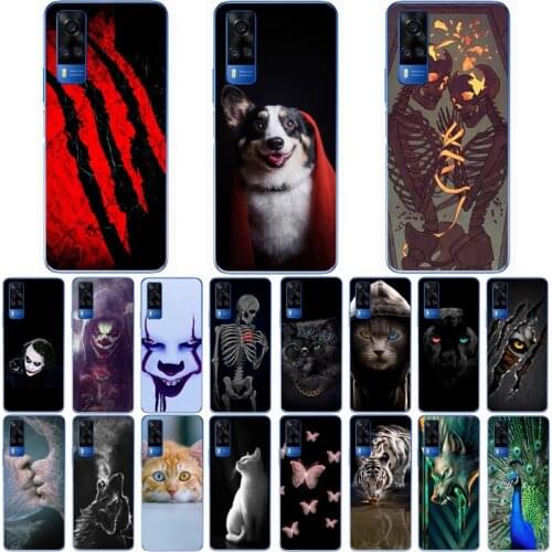 For VIVO Y31 2021 Case Fashion Silicone Soft TPU Cute Back Cases for Vivo Y31 2021 Phone Cover Funda Coque