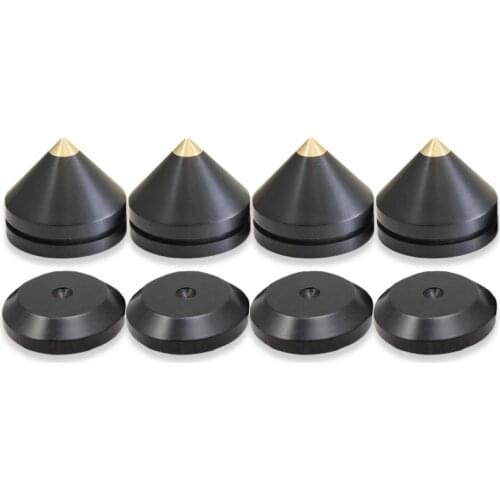 33mm/1.3" Ebony Speaker Spike HIFI Audio Amplifier Shockproof Stand Isolation Feet Base Pads #2