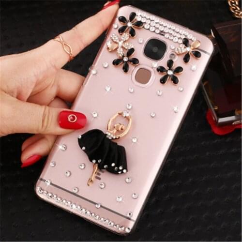 For HuaweiP9 P10 P20 P30 P40 Pro Lite Mate10 20 30 Pro Cases Luxury Transparent Rhinestone hard Back protective phone Cover Case