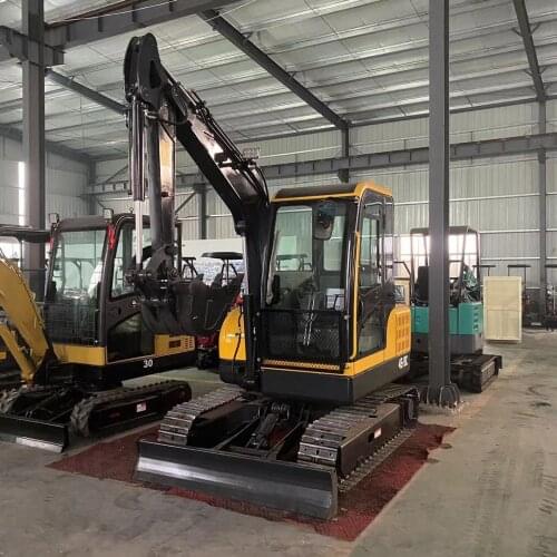 EPA CE 4.5 Ton 4500 KG Hydraulic Cab Swing Boom Crawler Mini Excavator for Construction