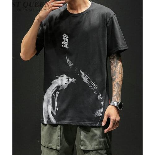 Plus Size T-Shirt Chinese Style 2019 Summer Hemp Harajuku Hiphop Oriental Clothes Traditional Chinese Clothing For Male KK2848