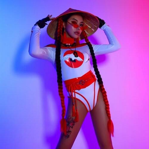 Chinese Style Nightclub Gogo Dancing Costume Women Hiphop Jazz Pole Dance Stage Wear Suit Rave Outfits Bar Show Clothes YS1596