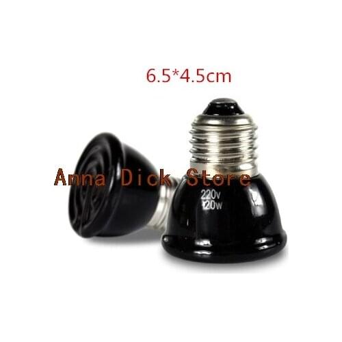 3Pcs Pet Heating Bulb Infrared Ceramic Emitter Heat Lamps Pet Brooder Reptile Lamp 220V-240V Hedgehog Tortoises,lizards,spiders