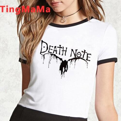 Hot Japanese Anime Death Note Graphic Tees Women Funny Shinigami Ryuk Summer Tops Cartoon Unisex T Shirt Harajuku Tshirt Female