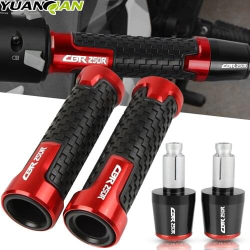 Motorcycle 7/8" 22MM Handlebar Hand Grips Handle Bar End Cap For Honda CBR250R CBR 250R CBR250 RR 2011-2021 2012 13 Accessories