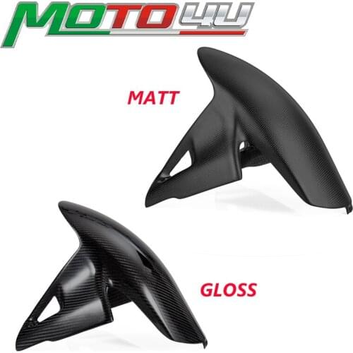 New Motorcycle 100% Carbon Fiber Front Fender Mudguard Hugger Plain Weaver Fairing For Ducati Panigale V4 2018 2019 Accessories