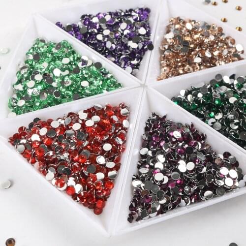 Wholesale Resin Rhinestones Non Hotfix Flatback Transparent Resins Stone For Tumbler Nails 3D Nail Art Jewelry Decorations