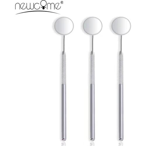 Oral Mirror Stainless Steel Dental Mirror for Checking Eyelash Extensions Makeup Compact Portable Mirror Eyelash Tools