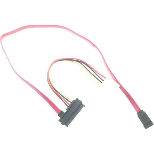 SFF-8482 SAS To SATA IED D 4pin Power Supply Cord Server Hard Disk Data Cable 50CM