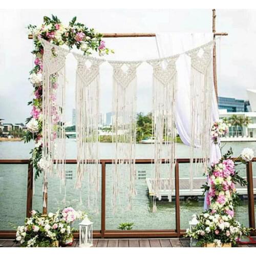 Boho Handmade Chic Tapestry Macrame Woven Wall Hanging Bohemian Art Wall Decor