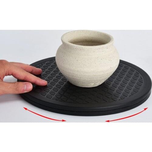 30cm Pottery Wheel Heavy Duty Rotating Swivel 360 Degree Rotate Turntable Lazy Susan Turnplate for Clay Modeling Monitor TV Tool