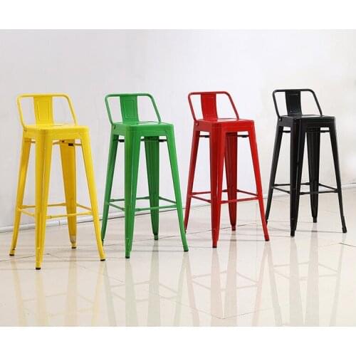 Light luxury bar chair back chair high stool iron industrial style modern simple household Nordic leisure bar chair