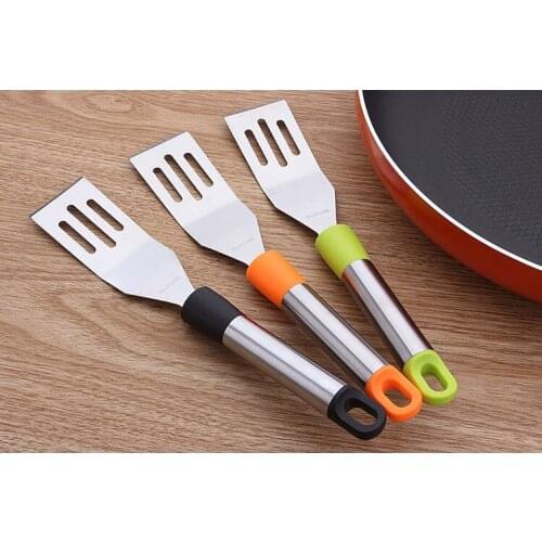 1PC Stainless Steel Pizza Peel Steak Shovel Cake Shovel Baking Tools Cheese Pizza Shovels Fried Fish Leaking Shovel KX 267