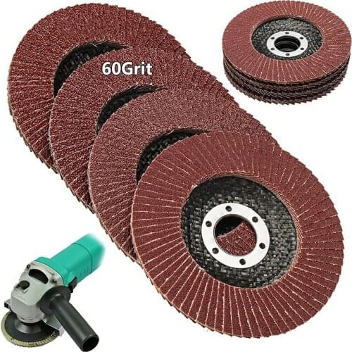 1pcs Professional Flap Discs 115mm 4.5 Inch Sanding Discs 60 Grit Grinding Wheels Blades For Angle Grinder