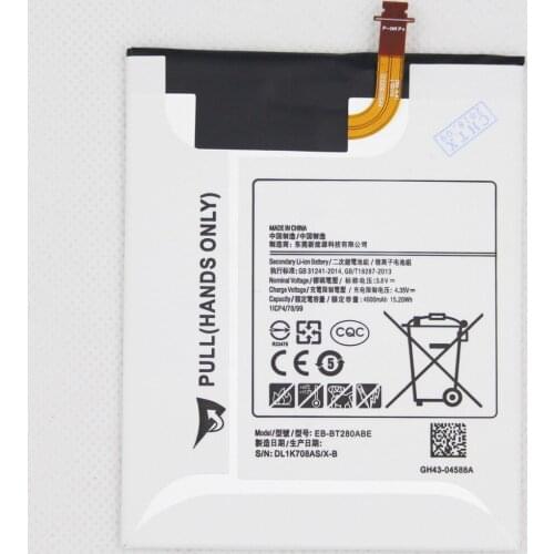 10pcs/lot 4000mah EB-BT280ABE Tab Replacement Battery For Samsung Galaxy Tab A 7.0 SM-T280 T280 T285 Lithium Tablet Battery