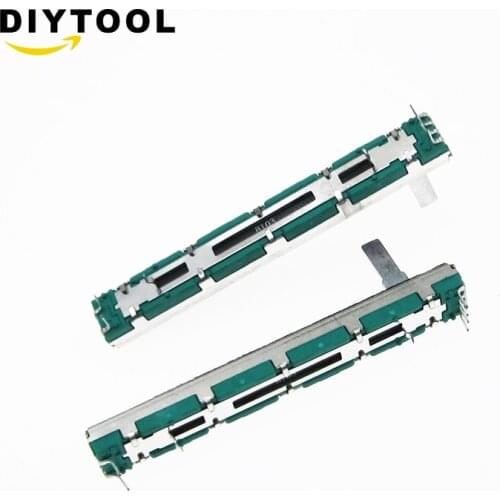 2PCS 75mm Behringer mixer fader B10K Double straight slide potentiometer B103