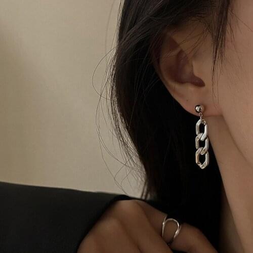 2021 Trend New Style 925 Silver Personalized Chain Earrings Bohemian Style Tassel Earrings Fashion Jewelry Women Accessorie