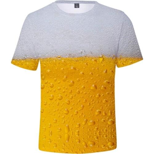 Beer Day 3D T-shirt Men Women Short Sleeve Print Beer T shirt Mens Tops Plus Size Boys/Girls Summer Hip Hop T shirts