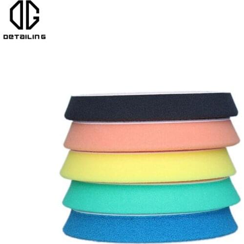 DETAILING 5pcs Top Quality 150mm Auto Detailing Sponge Buffing Pad Kit Car Care Foam Polishing Pad Set