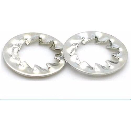 500pcs M3 M4 M5 M6 M8 Zinc Plated Internal Serrated Shake-proof Washer Lock Washer Internal Toothed Gasket Washers