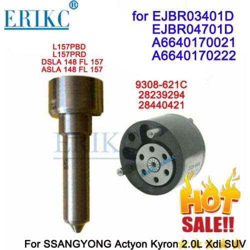 7135 650 Nozzle L157PRD Valve 9308-621C Repair Kits 7135-650 for Delphi EJBR04701D EJBR03401D A6640170021 A6640170222 SSANGYONG