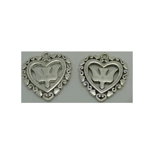 Zinc alloy pendant jewelry accessories diy handmade material charms Heart pendant