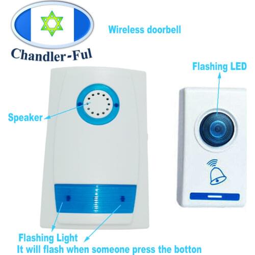 Wireless DoorBell AC Powered no battery loud chime kit 32tune US/EU-Plug Remote Control Home Hotel Security Smart musical