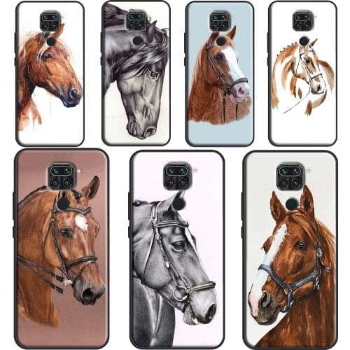 Horse Pony Painted Case For Xiaomi Redmi Note 10 Pro Note 7 9 8 Pro Note 9S 8T Cover For Redmi 9T 9C 9A 7A 8A