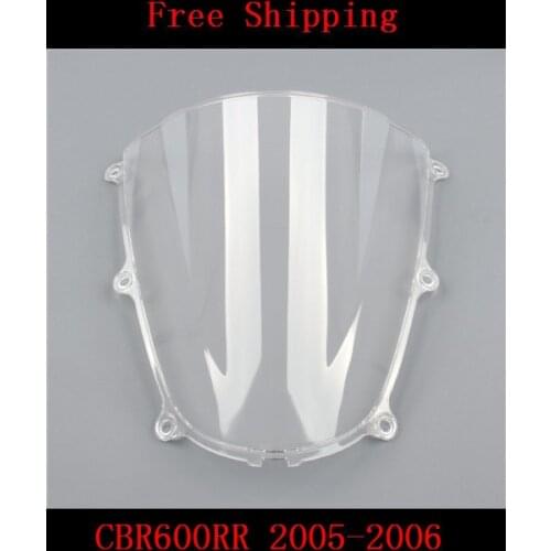 For Honda CBR600RR 2005-2006 CBR600 CBR 600RR 600 motorcycle Double bubble windshield windscreen white