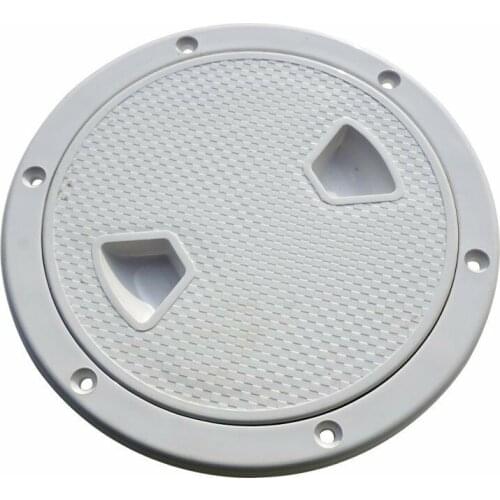 ABS Round Deck Inspection Access Hatch Cover Plastic White Boat Screw Out Deck Inspection Plate For Boat Yacht Marine 4/6/8 inch