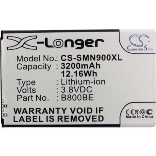 Cameron sino 3200mah battery for SAMSUNG Galaxy Note 3 Galaxy Note 3 LTE Galaxy Note III SC-01F SCL22 SGH-N075 N900 N9000 N9002