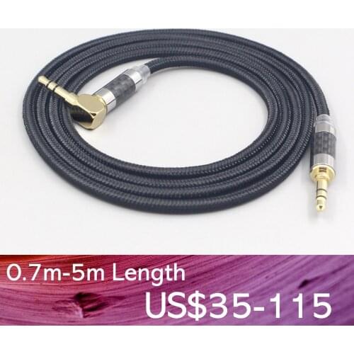LN00752 6.5mm XLR 4.4mm Soft Headphone Nylon OFC Cable For Fostex T50RP Mk3 T40RP Mk2 T20RP Mk2 Dekoni Audio Blue Earphone