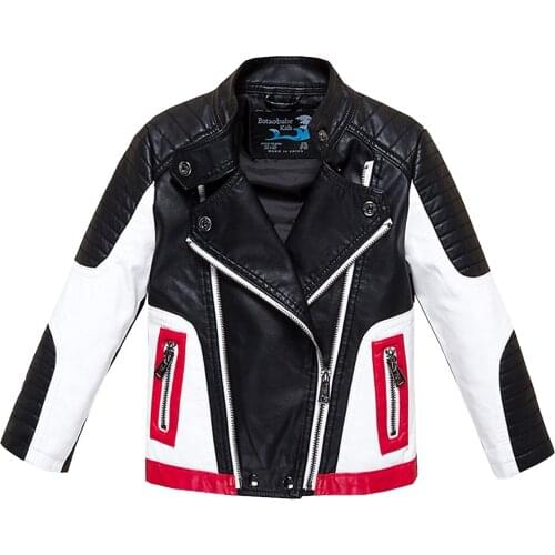 Mingzekids Leather Jackets For Boys