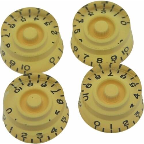 Set of 4 LP Speed Knobs Control Knobs Vintage Cream
