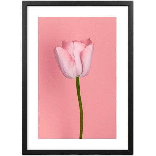 Pink Flower Carnation Plant Nordic Paper Painting Wall Art Paper Painting Landscape Wall Pictures For Living Room Decorative