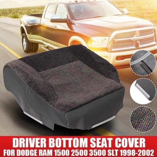 Auto Driver Bottom Fabric Cloth Seat Cover for Dodge Ram 1500 2500 3500 SLT 1998-2002 (Mist Gray)